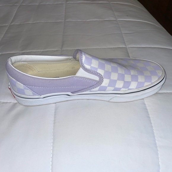 Vans Kids Slip-On Shoes - Purple Checkered - Picture 3 of 7